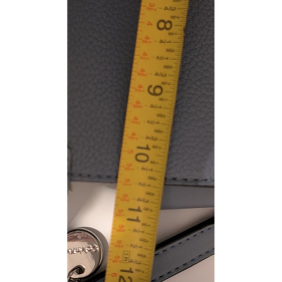 Calvin Klein Periwinkle Pebbled Leather Bucket Bag Crossbody - Picture 6 of 7